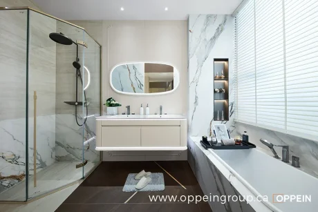 Sicily Series Modern French Elegant Bathroom Vanity	- OBV24P01