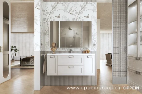 Filoli Series Floating Modern Elegance Bathroom Vanity - OBV25P01